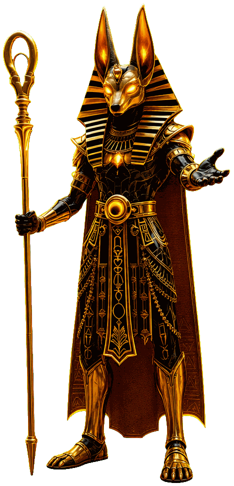 Anubis räcker fram handen mot erbjudandena